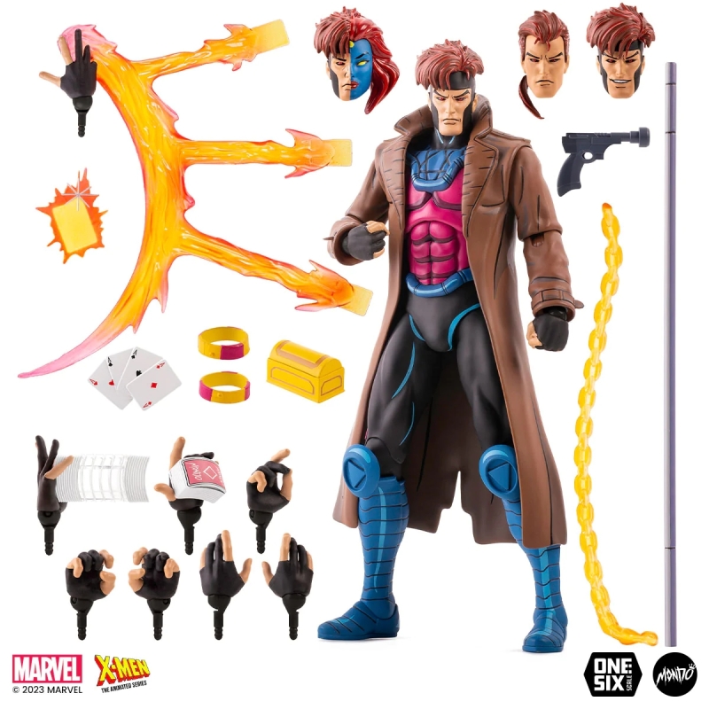 MONDO MARVEL《特异功能组》金牌手（Gambit）1/6 比例可动人偶
