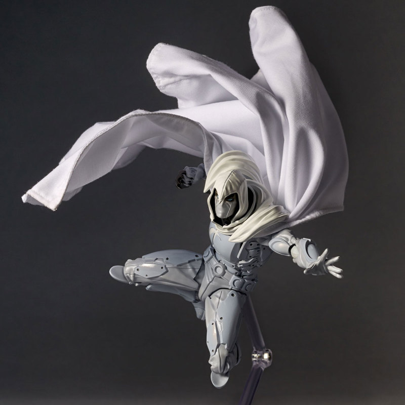海洋堂 Amazing Yamaguchi 系列「月光骑士」可动人偶 在月夜下飞舞的白色的斗篷再现！