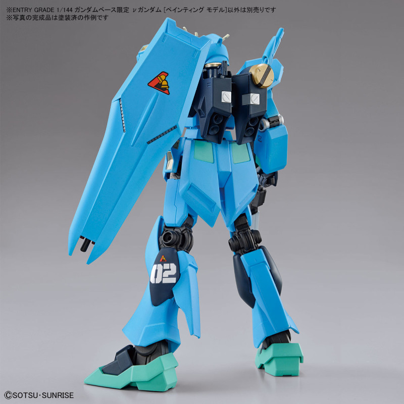 钢弹基地最新限定商品『ENTRY GRADE 1/144 ν钢弹[Painting Model]』如画布般的灰白成形色！