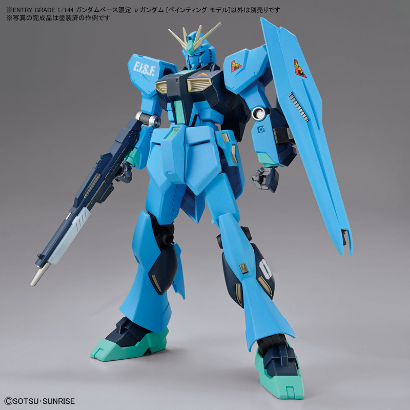 钢弹基地最新限定商品『ENTRY GRADE 1/144 ν钢弹[Painting Model]』如画布般的灰白成形色！