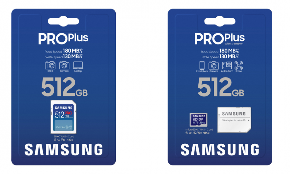 Samsung 发布 2023 款 PRO Plus 系列存储卡，读取速度 180 MBps、提供 10 年保修