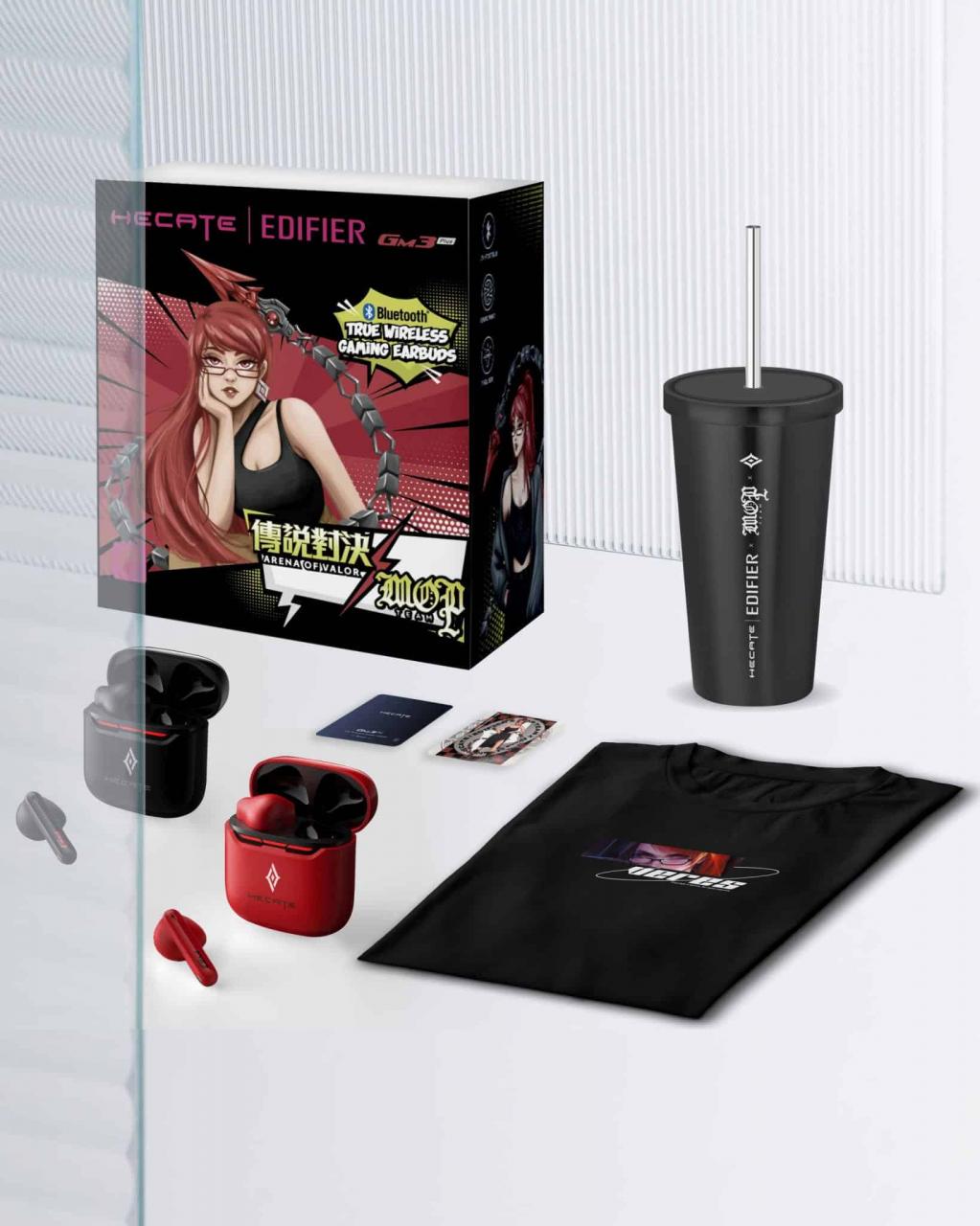 限定-EDIFIER-X《Garena-传说对决》X-MOP-耳机联名组以游戏角色「绯泪」打造独家设计及周边赠礼