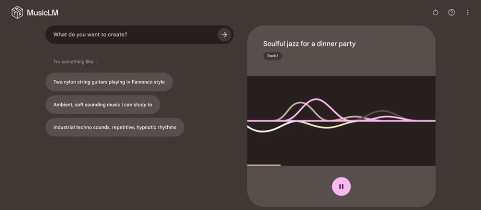 Google输入文字转音乐的AI工具MusicLM开放公测