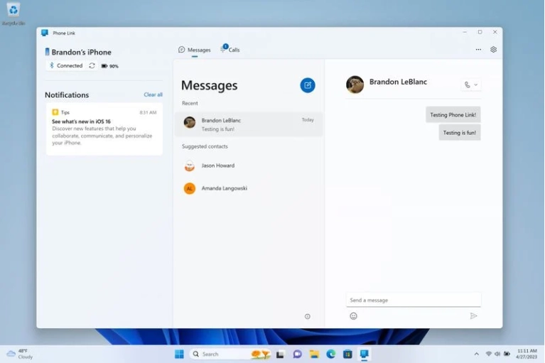 重大更新！Windows 10/11用户能在PC上操控iPhone了! 能在电脑接打电话、收发短信和查看通知！