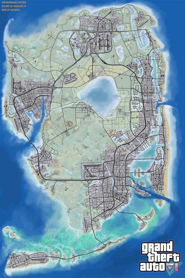 《GTA6》地图曝光：前作3倍的超大面积，有望5月17日公布！