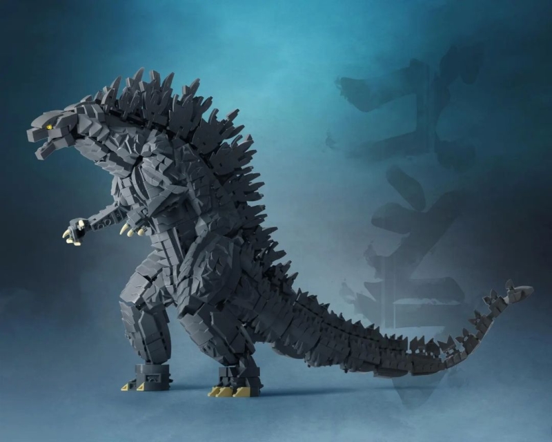 Jayfa 乐高 MOC 作品「哥吉拉 （传奇影业版） 」砖拼模型 足以撼动对乐高可能性认知的极致造型！