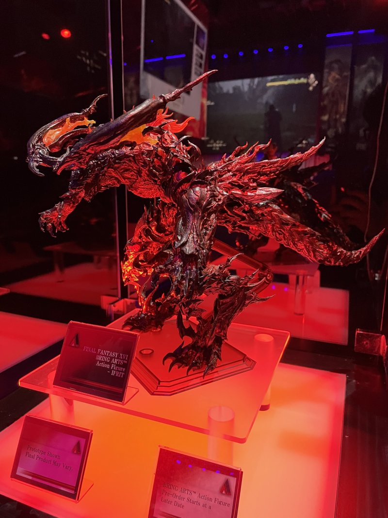 FF16 主角化身的炎之召唤兽'BRING ARTS FFXVI 伊弗利特 可动人偶'试作品展出！