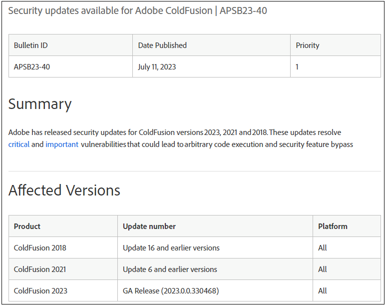 黑客攻陷Adobe ColdFusion与Citrix NetScaler的零时差漏洞