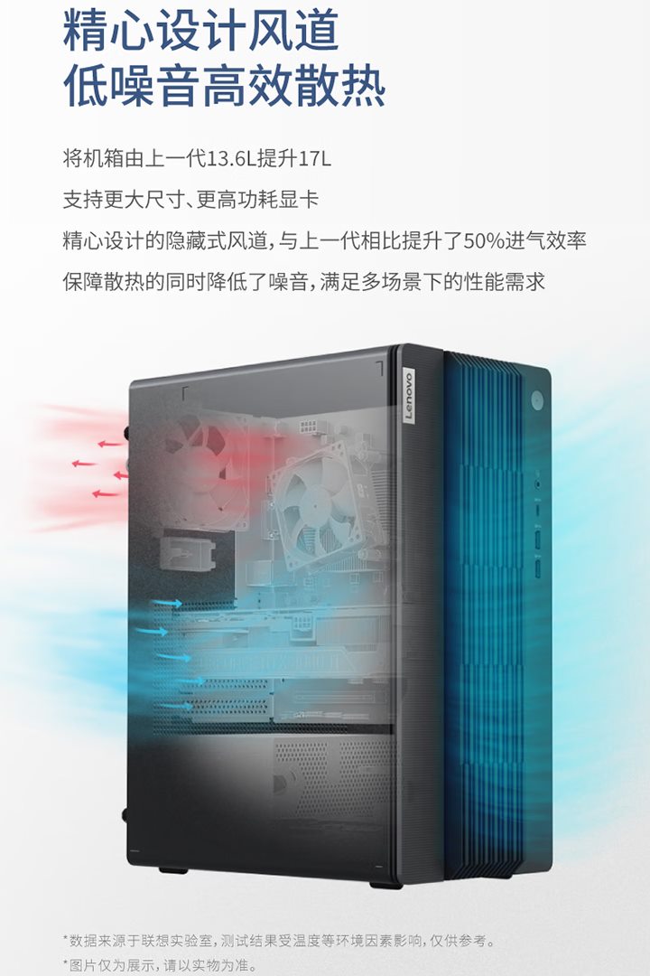 其机壳体积为17公升，散热风道经过优化设计。