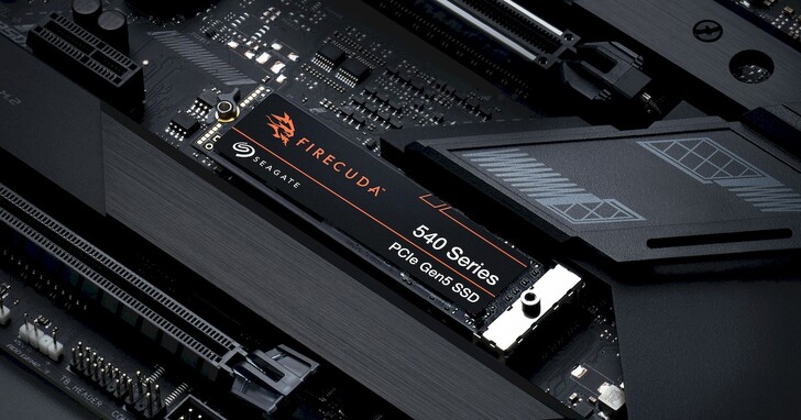 Seagate 推出 FireCuda 540 PCIe Gen5 NVMe SSD，读取 / 写入速度均达每秒 10，000 MB