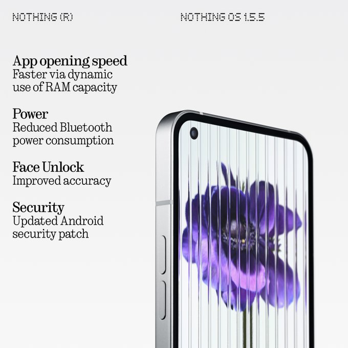 Nothing Phone(1) 推送 Nothing OS 1.5.5 系统更新