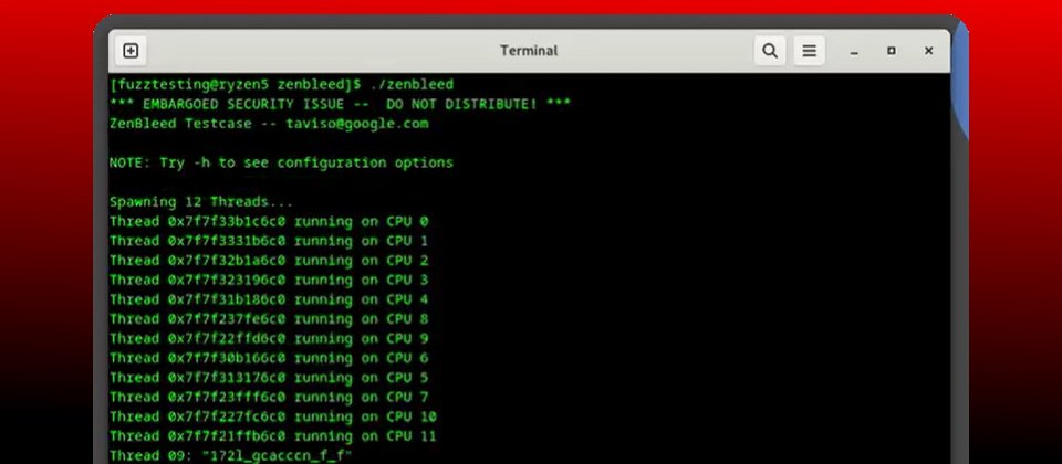 AMD修补可造成Zen 2 CPU数据外泄的Zenbleed漏洞