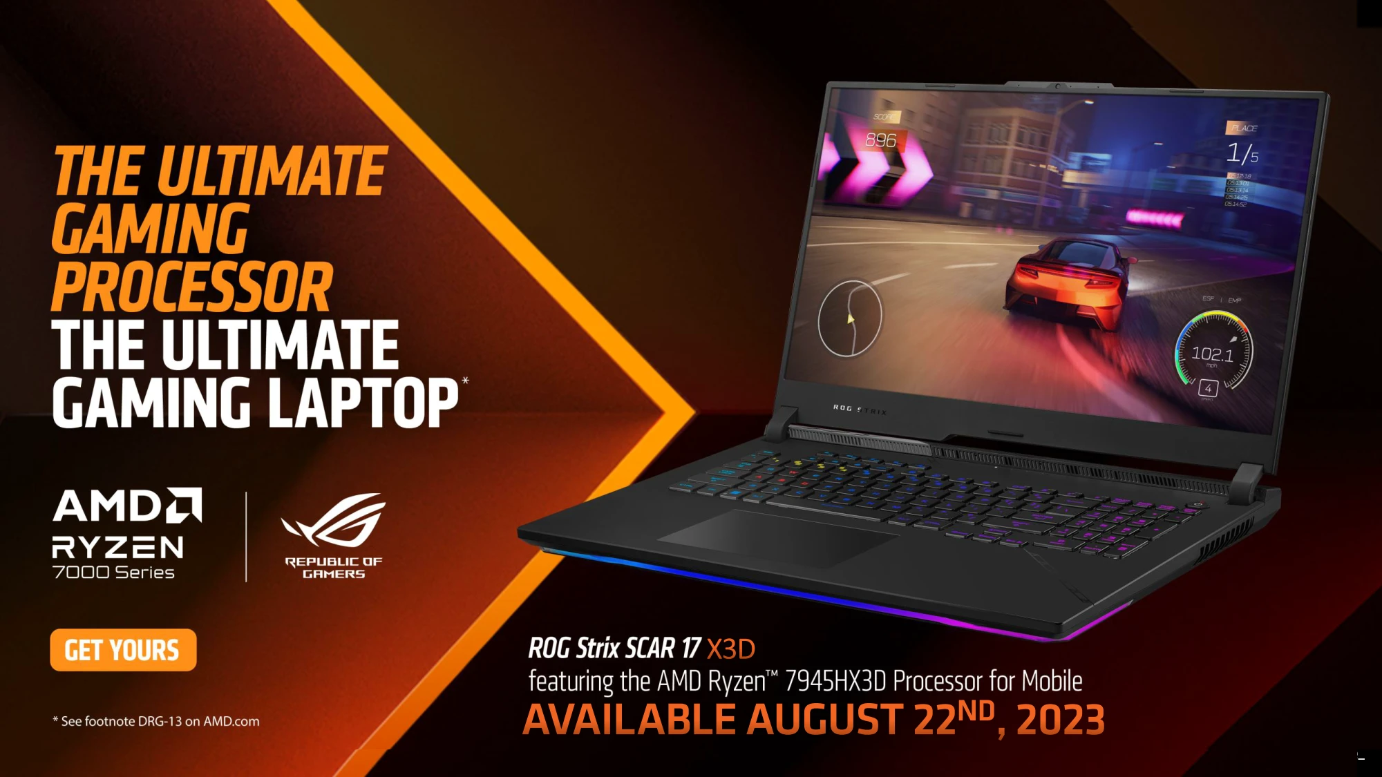 AMD Ryzen 9 7945HX3D移动处理器正式发布