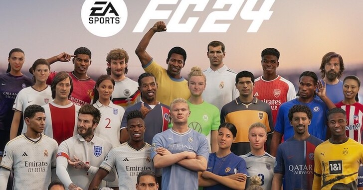 《EA Sports FC 24》封面海报的人物建模被吐槽：看着像模拟市民踢足球