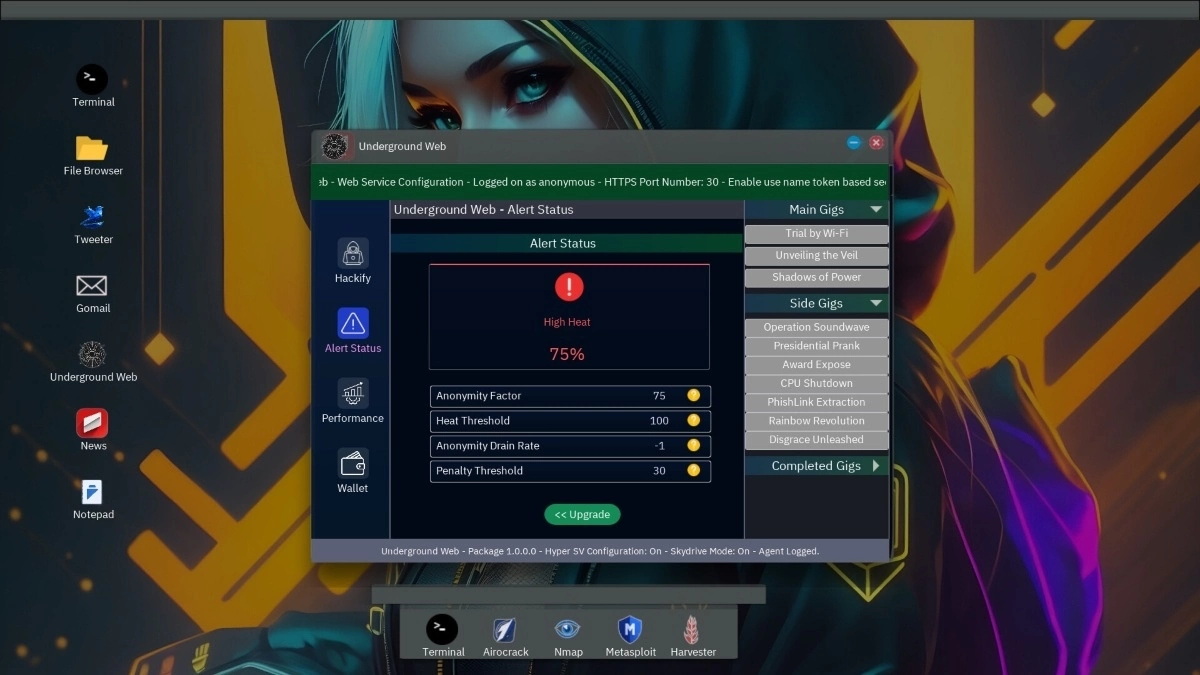 《Anonymous Hacker Simulator 匿名黑客模拟器》Q4 上市！ 序章试玩版 Q3 抢先推出