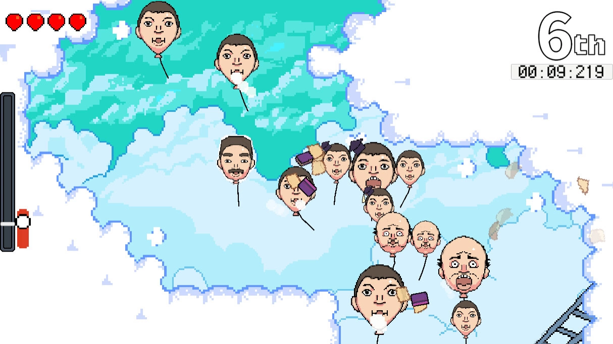 2D roguelite 竞速新作《出人头地 Balloons》发表，操作表情各异的人头气球拼第一！