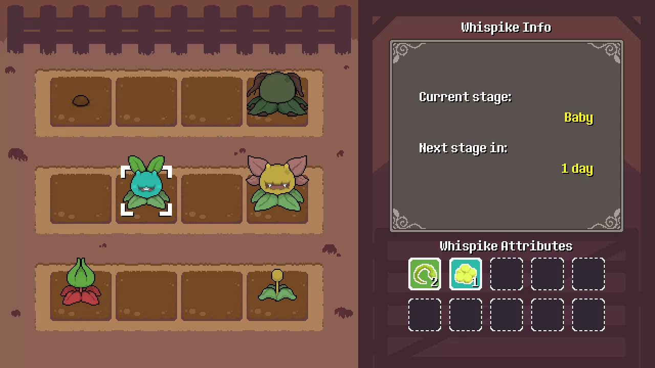 《Whispike Survivors》农业模拟 roguelite 新作发售日公开，培育出最强的怪物存活到最后