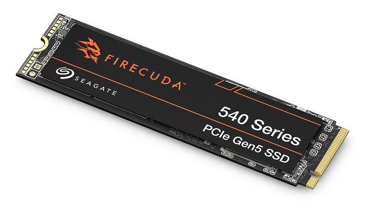 Seagate 推出 FireCuda 540 PCIe Gen5 NVMe SSD，读取 / 写入速度均达每秒 10，000 MB