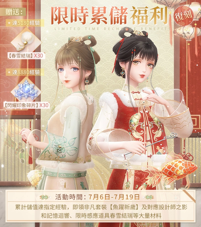 《闪耀暖暖》主题活动《花开曈曈 虎佑祺安》复刻 「果绿时光」福利活动开启