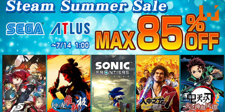 SEGA开启「Steam Summer Sale」促销活动！最高享有85%优惠！