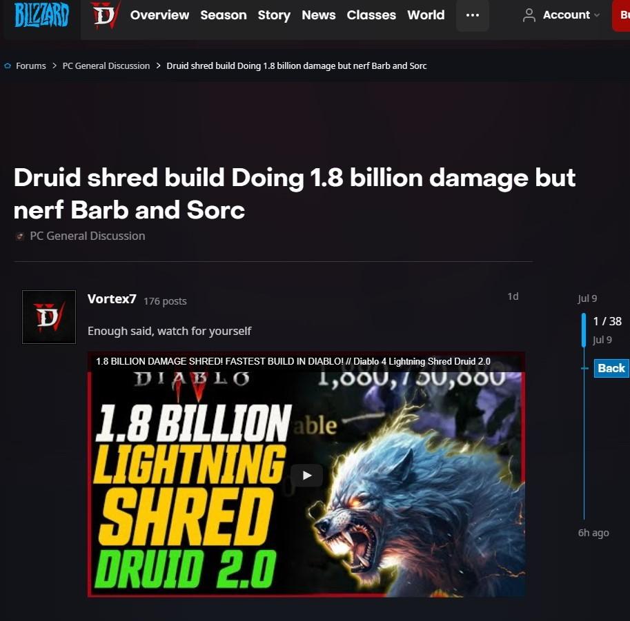 《Diablo 4》劲BUG 玩家打出单击18亿伤害