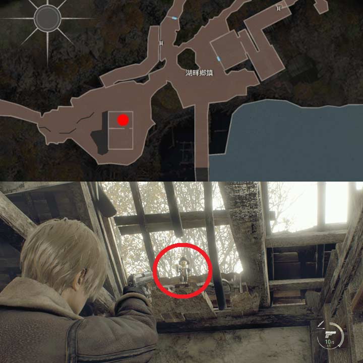 BIOHAZARD RE 4 无限火箭炮 城主人偶位置
