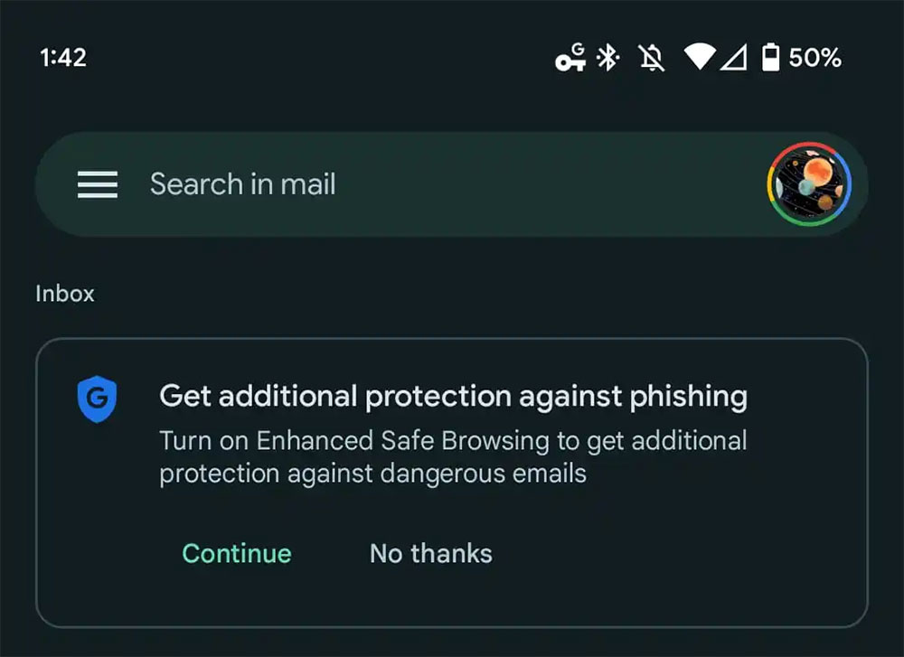 谷歌 开始用 Gmail 催促用户启用安全浏览强化防护功能 - 电脑王阿达