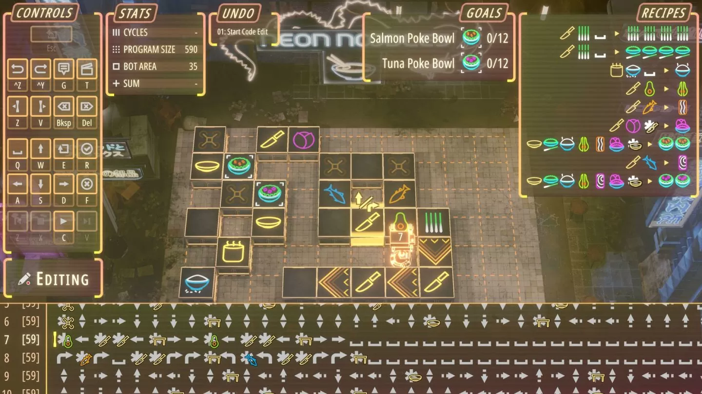 Steam 好评料理自动化游戏《Neon Noodles》8/3 推出正式版本