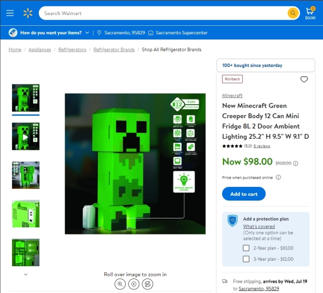 小冰箱成潮流？ 《Minecraft》苦力怕冰箱悄悄出现 最大容量可放进12罐饮料... 或是啤酒