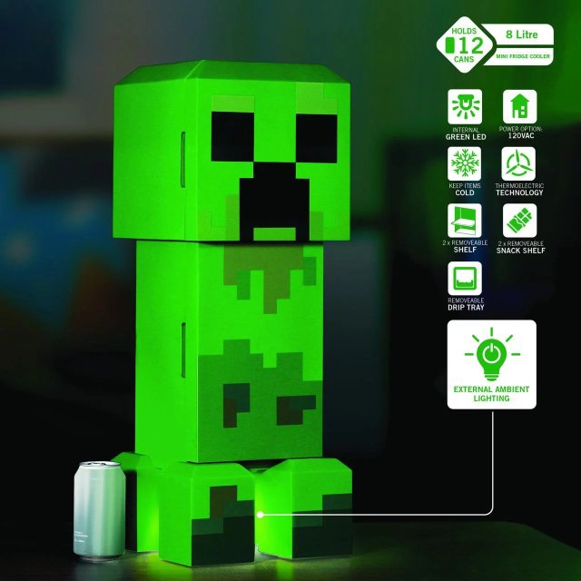 小冰箱成潮流？ 《Minecraft》苦力怕冰箱悄悄出现 最大容量可放进12罐饮料... 或是啤酒