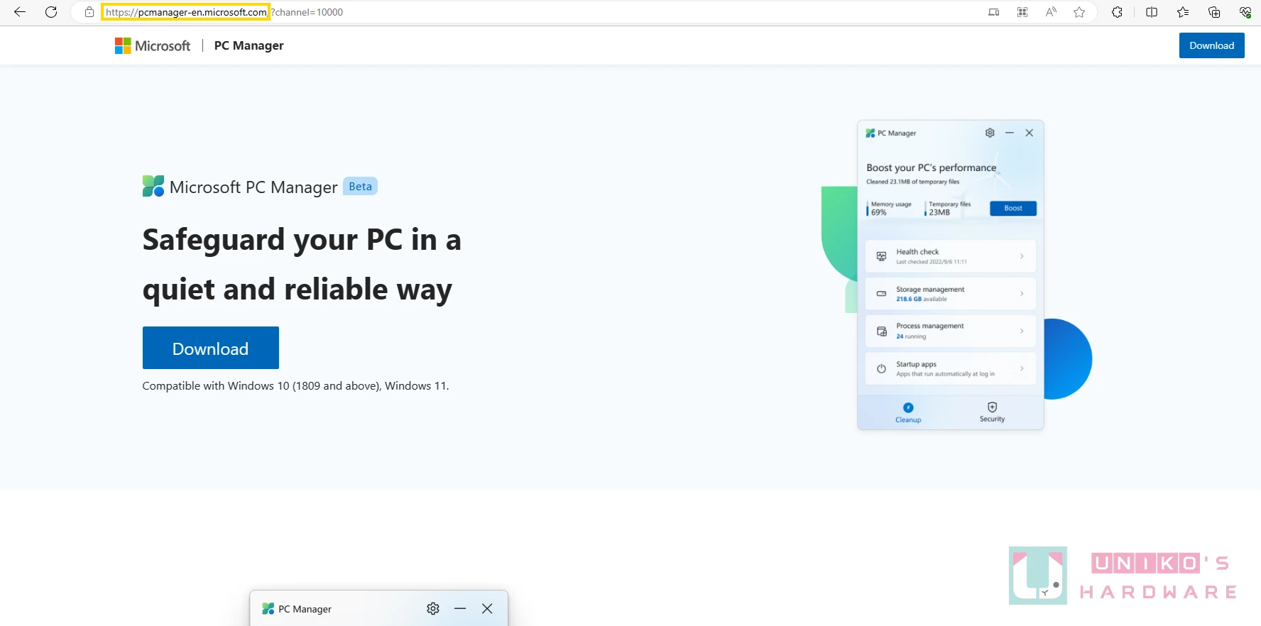微软出品的免费电脑管家 – Microsoft PC Manager