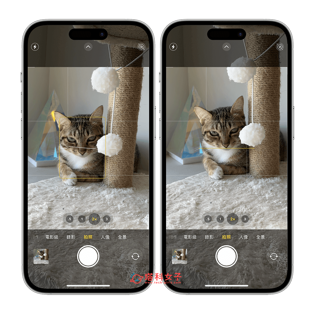 iPhone 相机水平线 （横线） 进行水平对齐