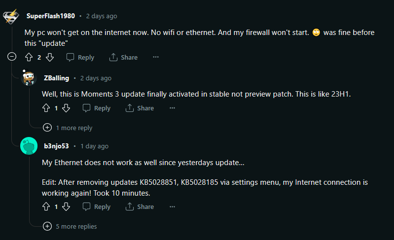 Win10/Win11 最新更新传大量灾情，升级后很可能就无法上网、速度变慢 - 电脑王阿达