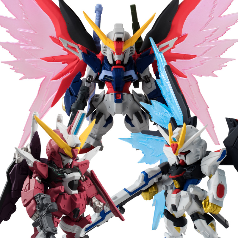 人气钢弹食玩『FW GUNDAM CONVERGE 机动战士钢弹 SEED DESTINY 3体套组』豪华同捆再登场！