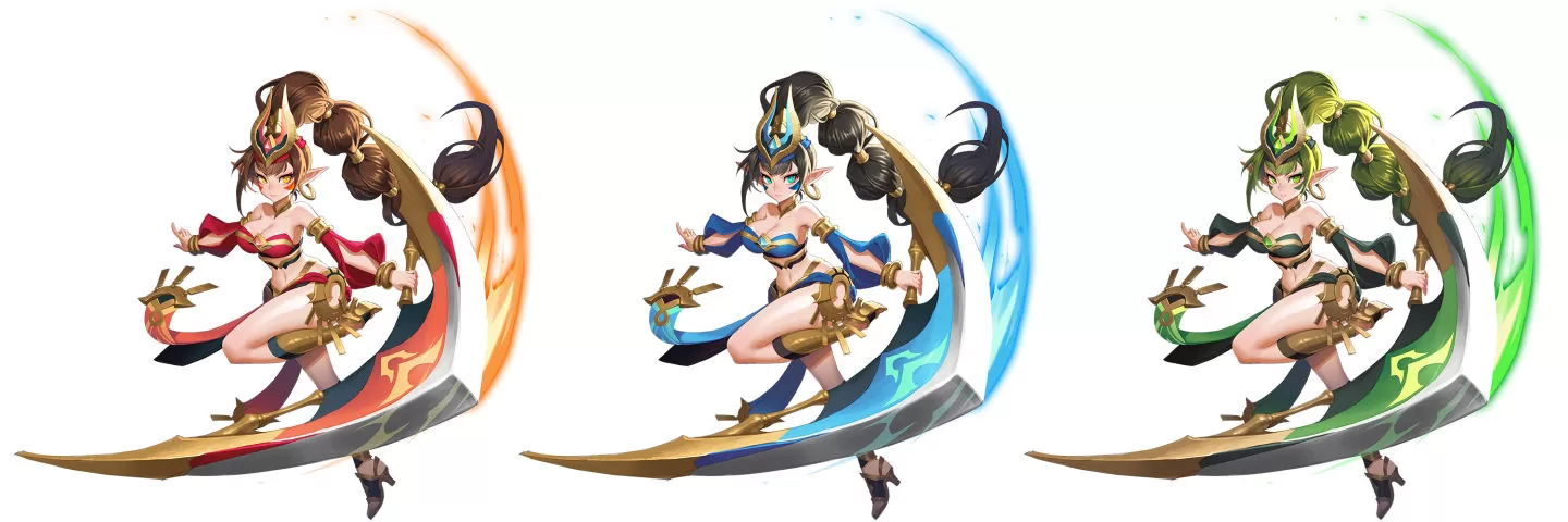 《魔灵召唤：克罗尼柯战记》全新5星魔灵 魅力爆表的环刃舞女与旋刀武姬 火热登场！
