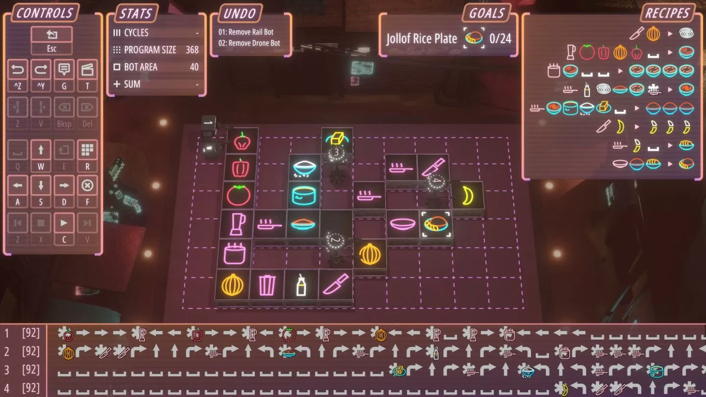 Steam 好评料理自动化游戏《Neon Noodles》8/3 推出正式版本