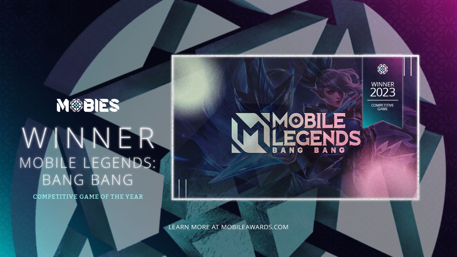 《Mobile Legends: Bang Bang》一举夺得四大奖项，成为 MOBIES 2023 移动游戏大奖最大赢家！