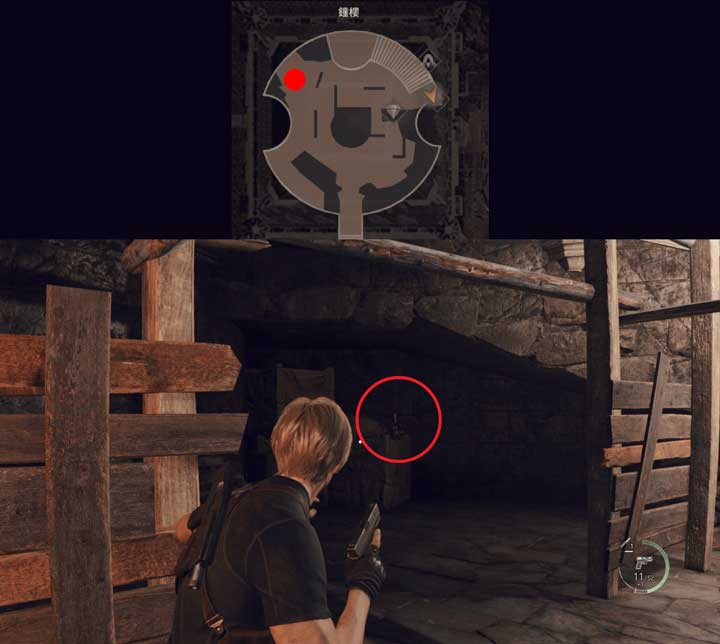 BIOHAZARD RE 4 无限火箭炮 城主人偶位置