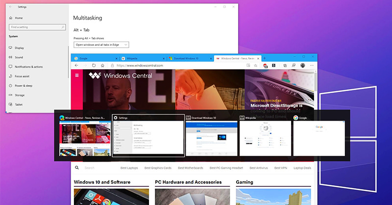 [教学] 如何关闭 Windows 键盘按下 Alt+Tab 切换显示 Edge 浏览器分页索引标签设定