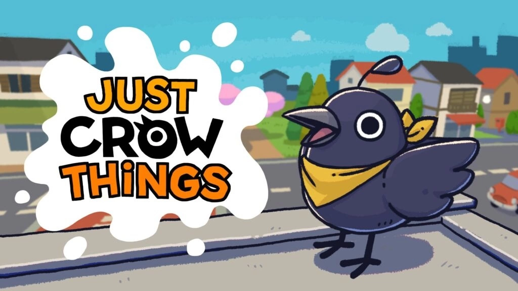 类沙盒动作冒险《捣蛋鸦Just Crow Things》发表，化身可爱乌鸦在城里尽情恶作剧！