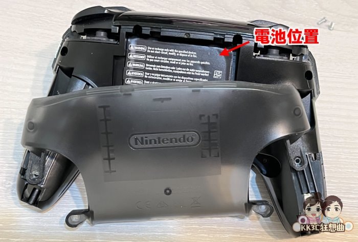 Switch Pro手把电池膨胀，换电池教学-05