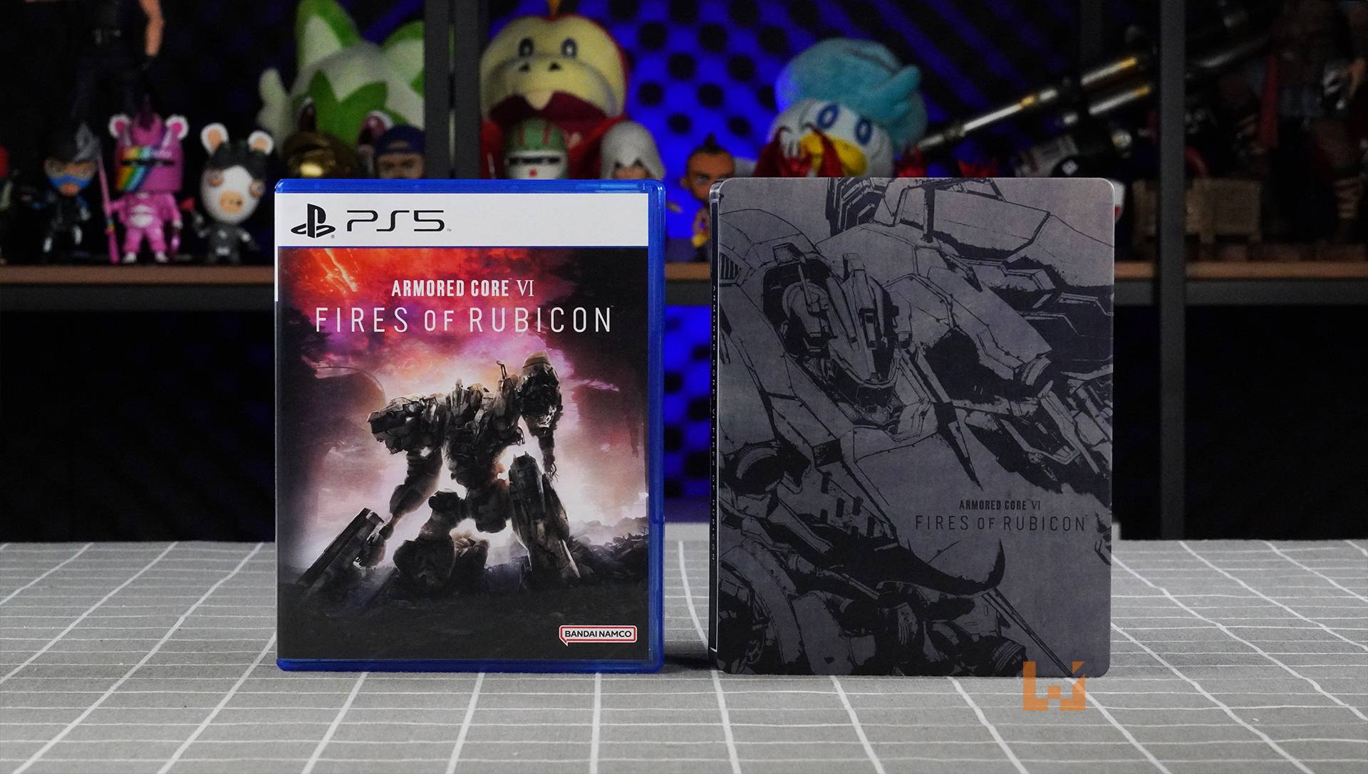 《ARMORED CORE VI FIRES OF RUBICON》限定版开箱！机甲模型还有武器和手部配件可以更换！