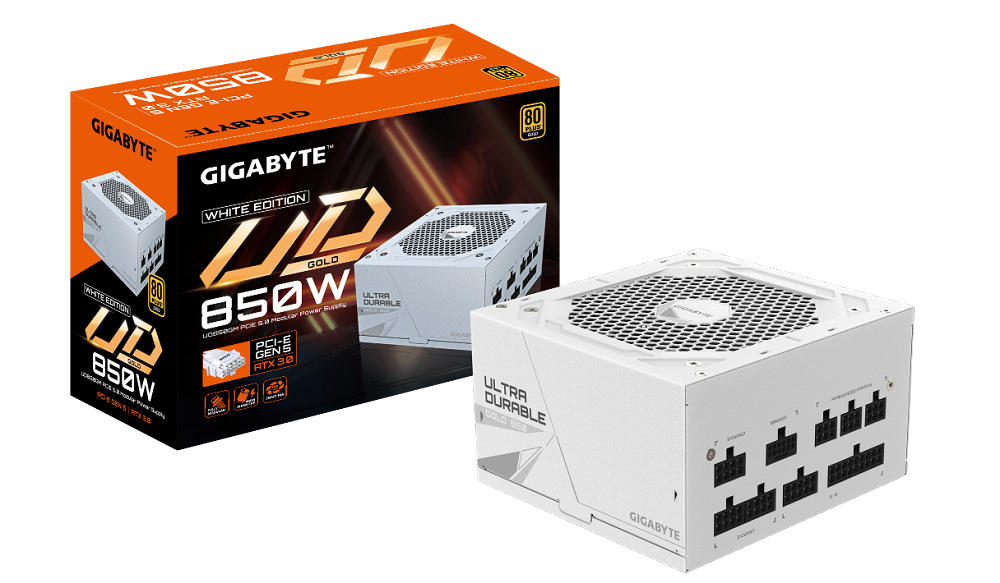 技嘉发表UD850GM PCIE 5.0白色版与UD750GM PCIE 5.0电源供应器