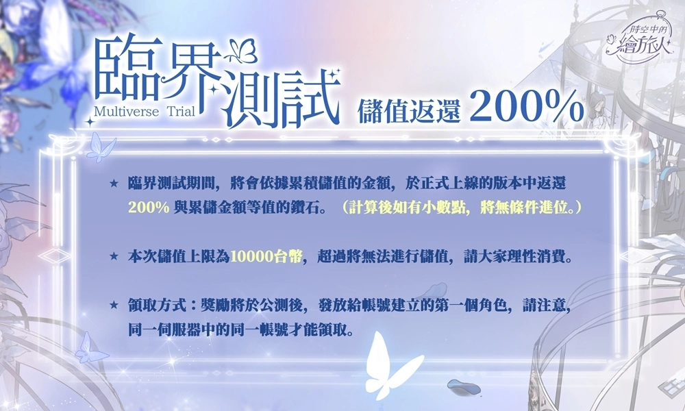 恋爱冒险手游《时空中的绘旅人》于8月11日展开付费删档测试！ 穿梭时空与他相遇