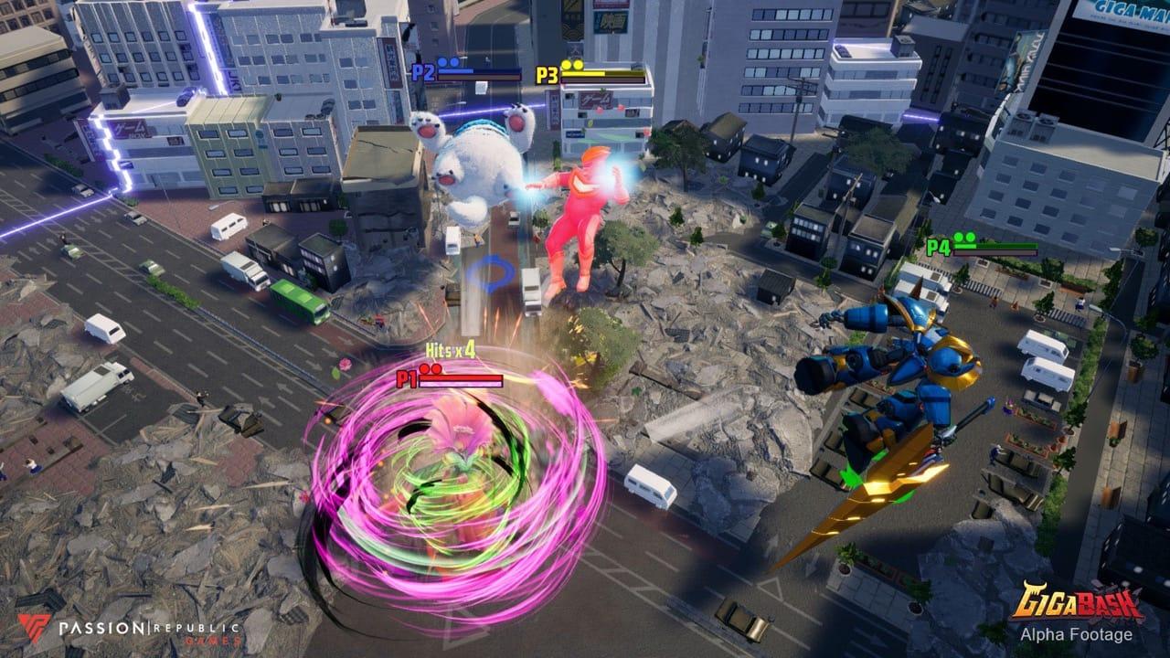 怪兽和英雄对战动作游戏《GigaBash 巨击大乱斗》今天登陆Switch/Xbox平台