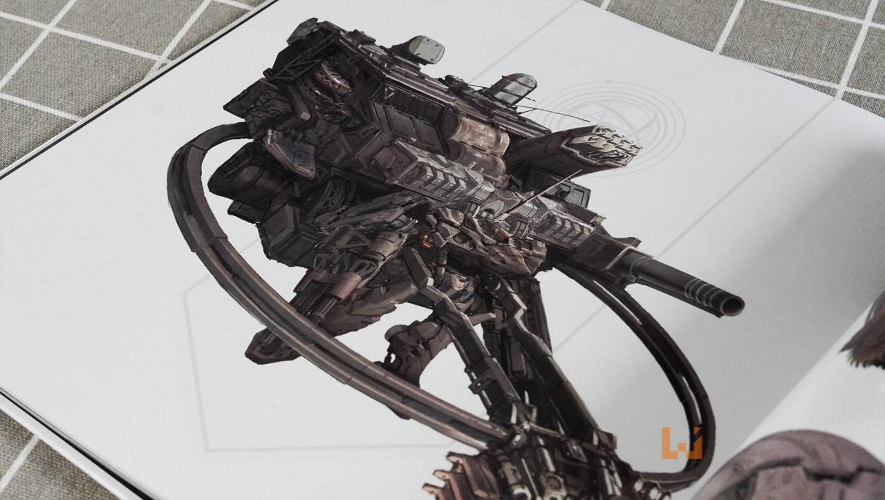 《ARMORED CORE VI FIRES OF RUBICON》限定版开箱！机甲模型还有武器和手部配件可以更换！