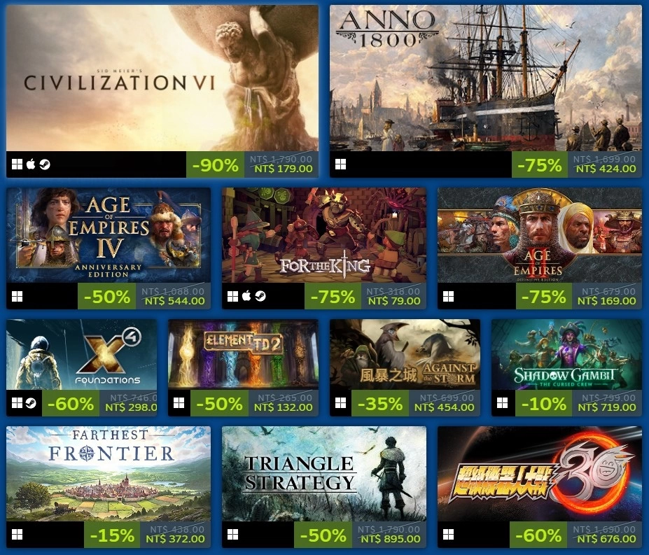 「Steam 策略节」即日开幕！ 各种类型策略游戏促销试玩限时把握