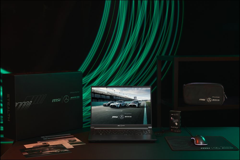MSI与Mercedes-AMG携手打造限量版联名笔记本《Stealth 16 Mercedes-AMG Motorsport》，即日起开放预购 - 电脑王阿达