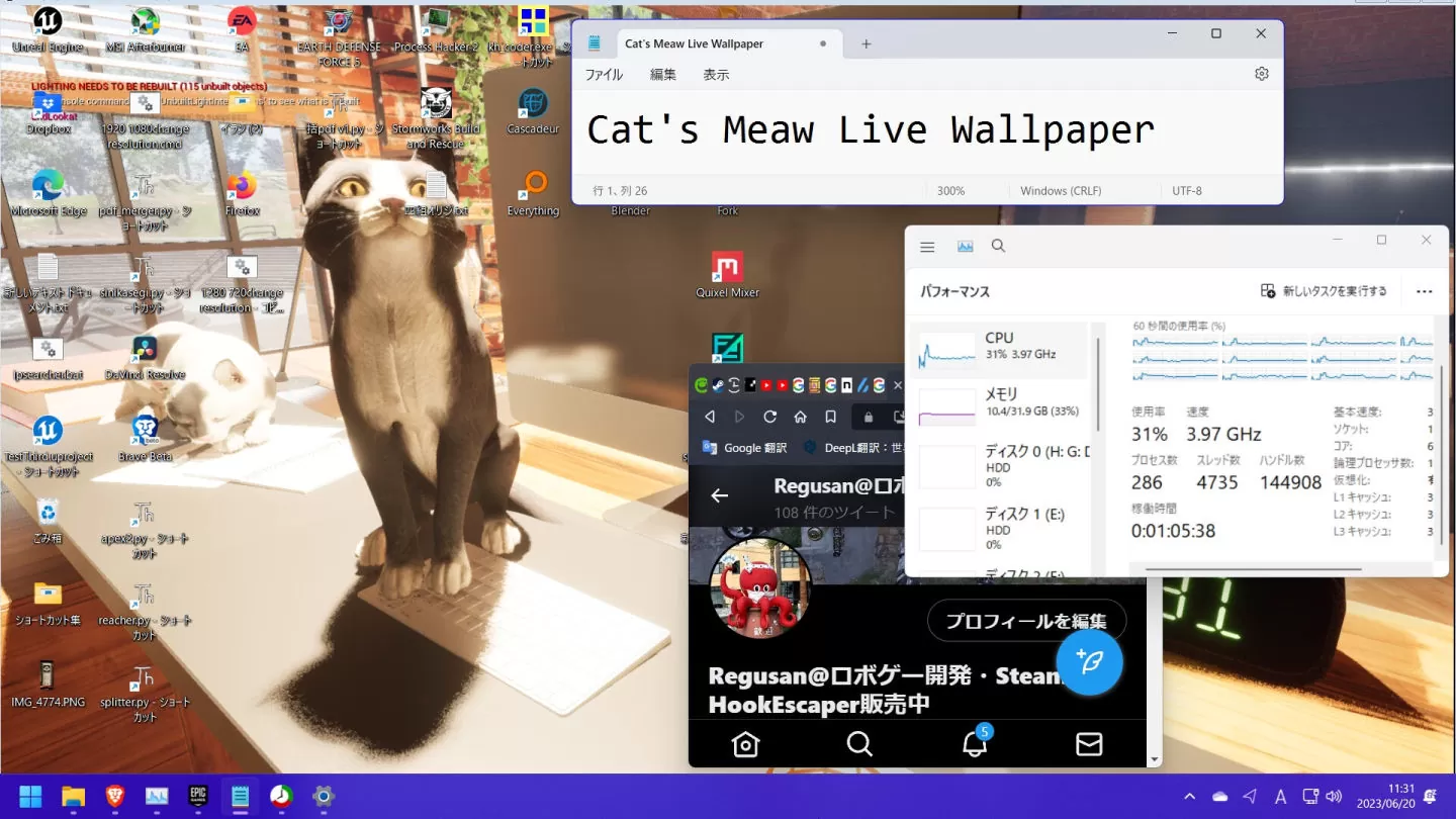动态桌面软件《Cat's Meow Live Wallpaper》发表，把枯燥乏味的桌面变成猫咪乐园