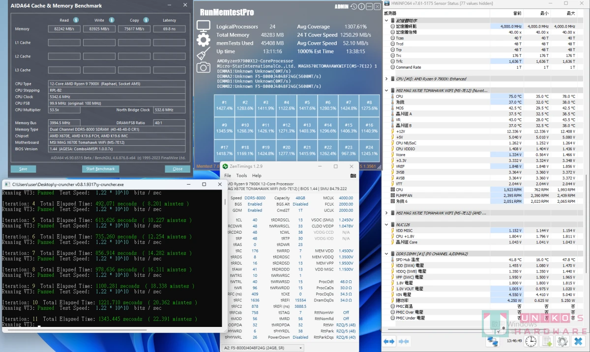微星 AM5 HIGH-EFFICIENCY MODE 内存高效率模式 feat.MSI MAG X670E TOMAHAWK WIFI AGESA 1007C
